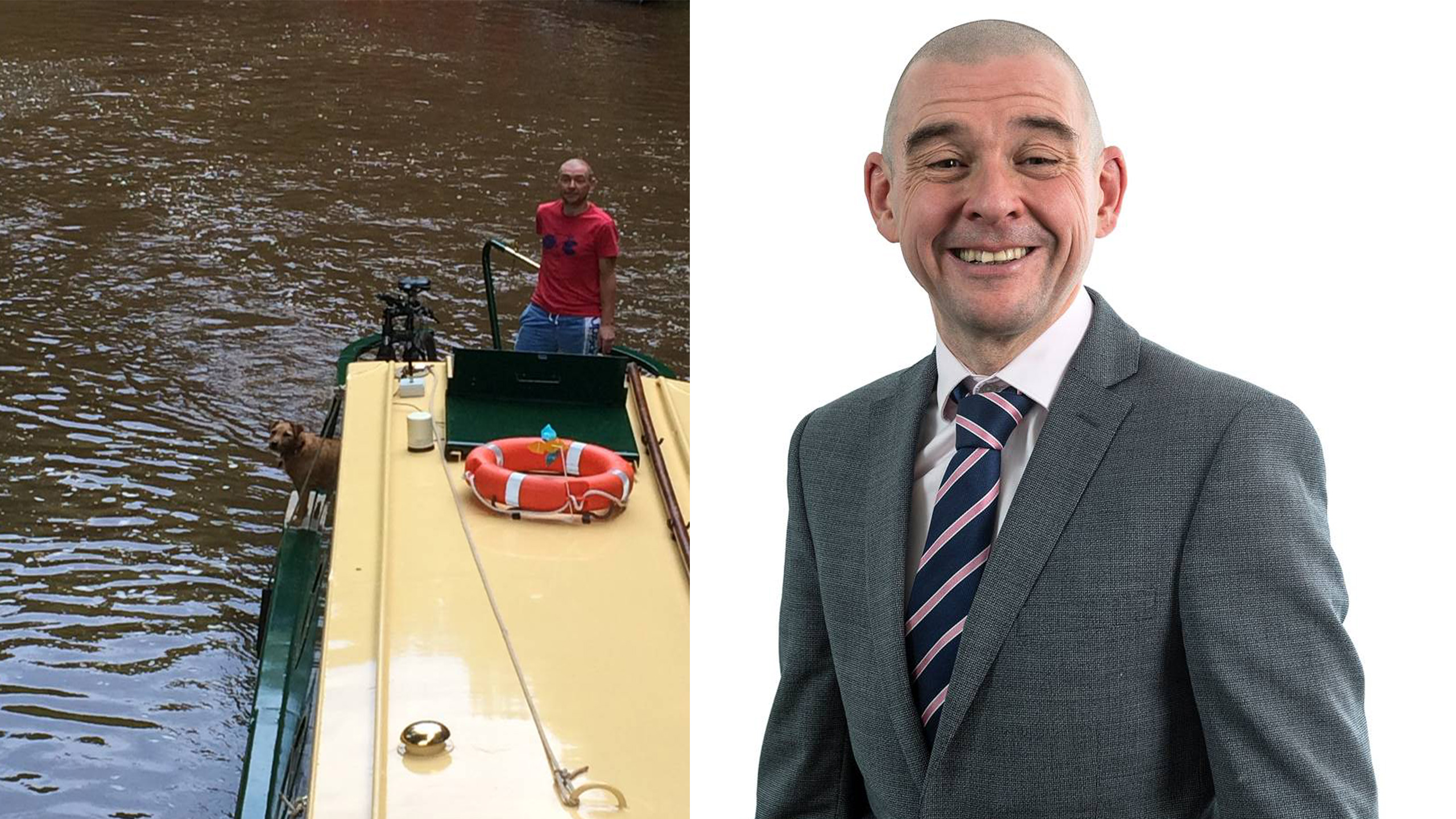 Ian Bell on his narrowboat